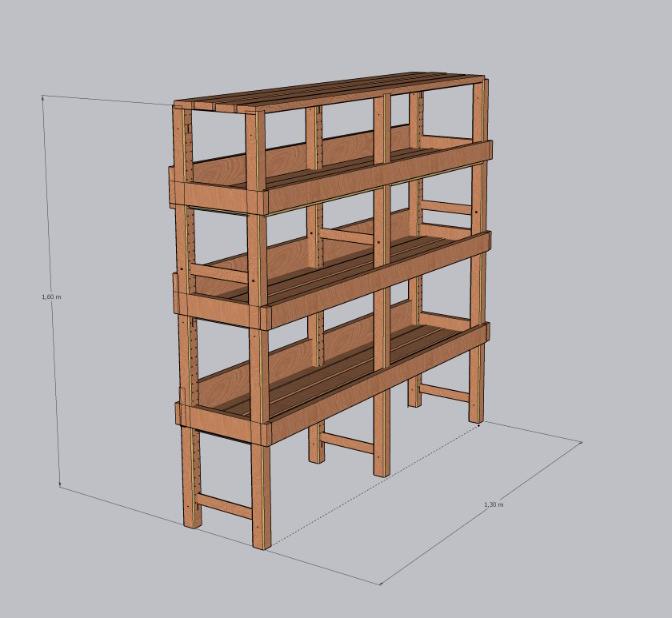 Plano 3D estantería