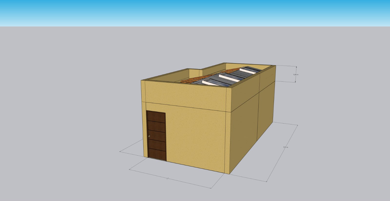 Plano 3D construcción